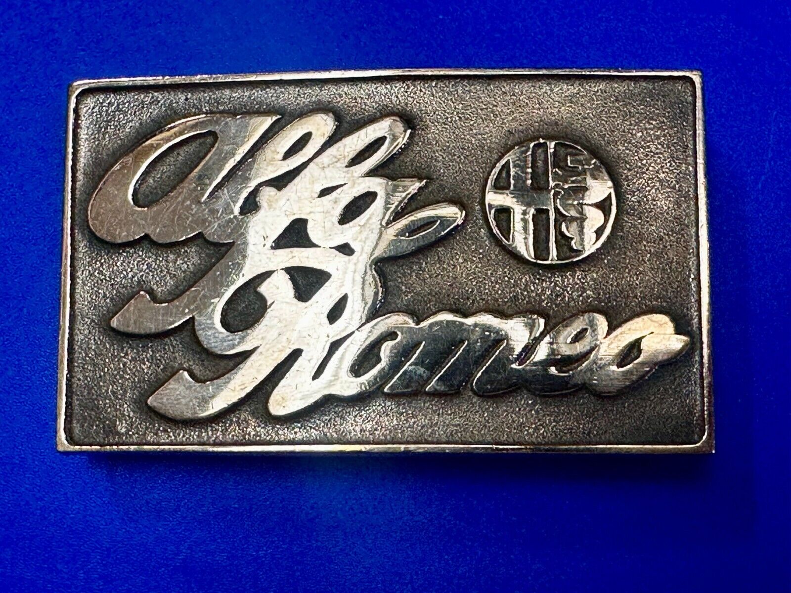 Alfa Romeo Italian Car Collectors Solid Brass Belt Buckle by UB