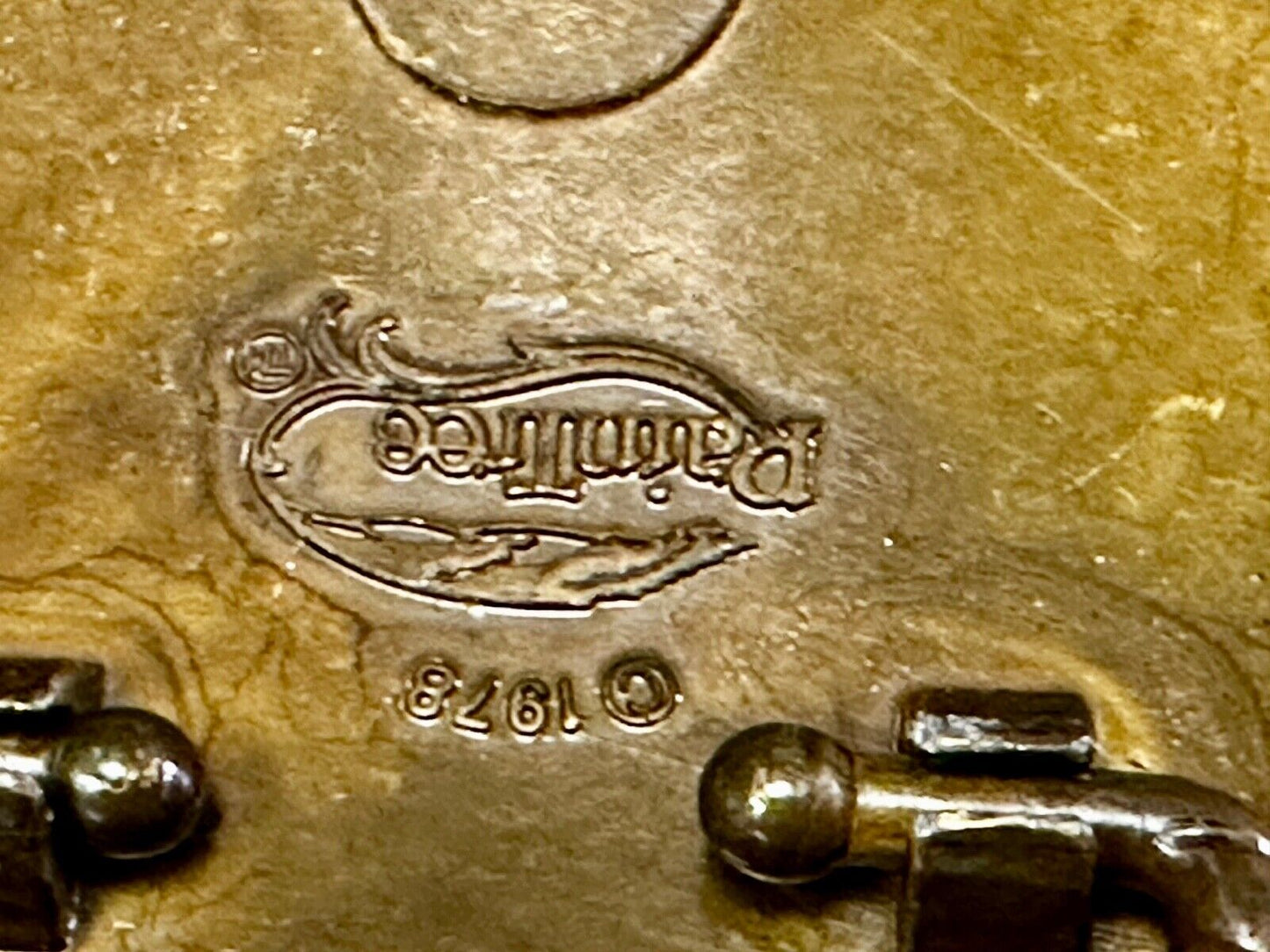 Anhesier Busch Beer Vintage 1970's Raintree western framed Belt Buckle