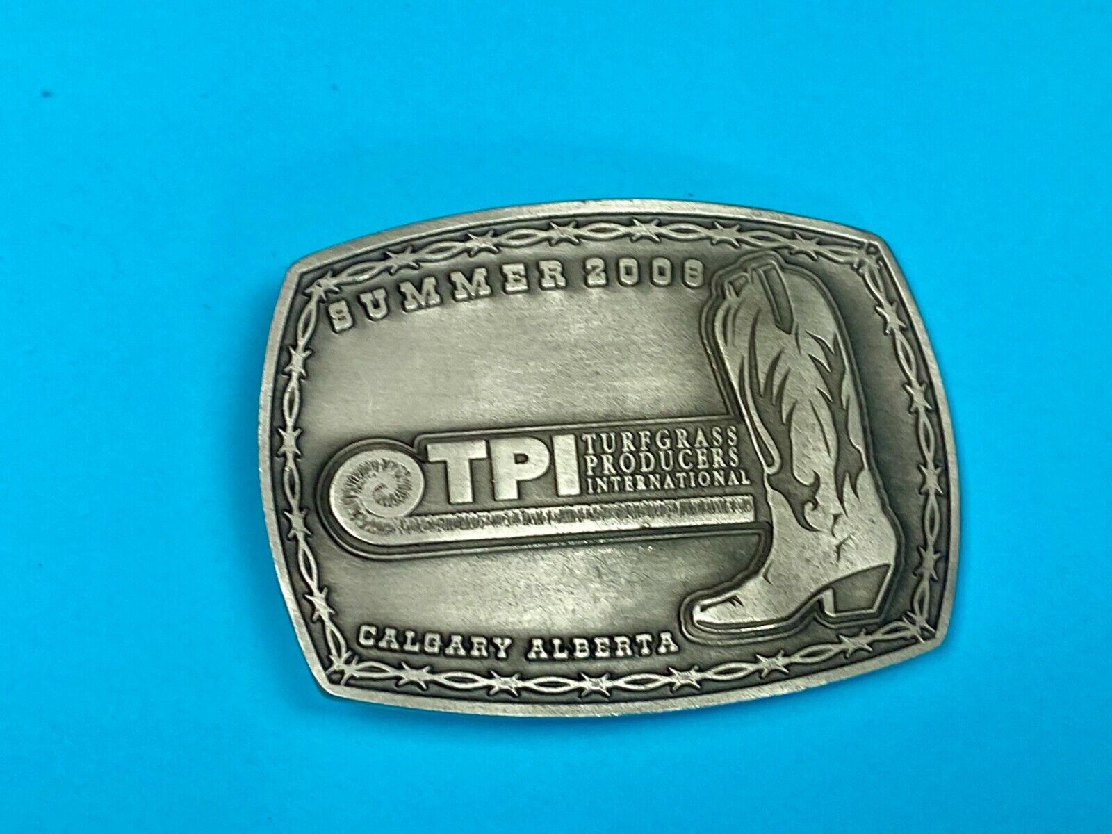 Tpi Turfgrass Producers International Belt Buckle Calgary Alberta Belt Buckle