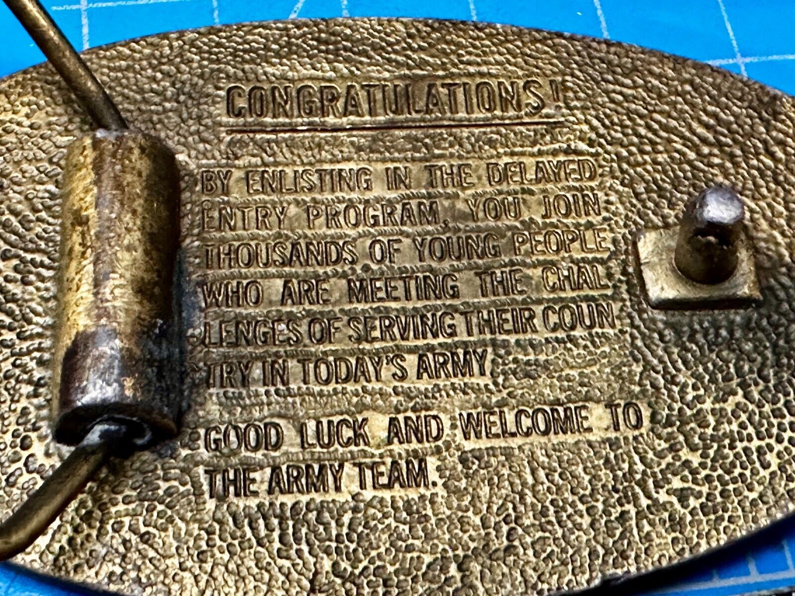 US Army Enlisted Soldier Delayed Entry Program United Staes Military Belt Buckle