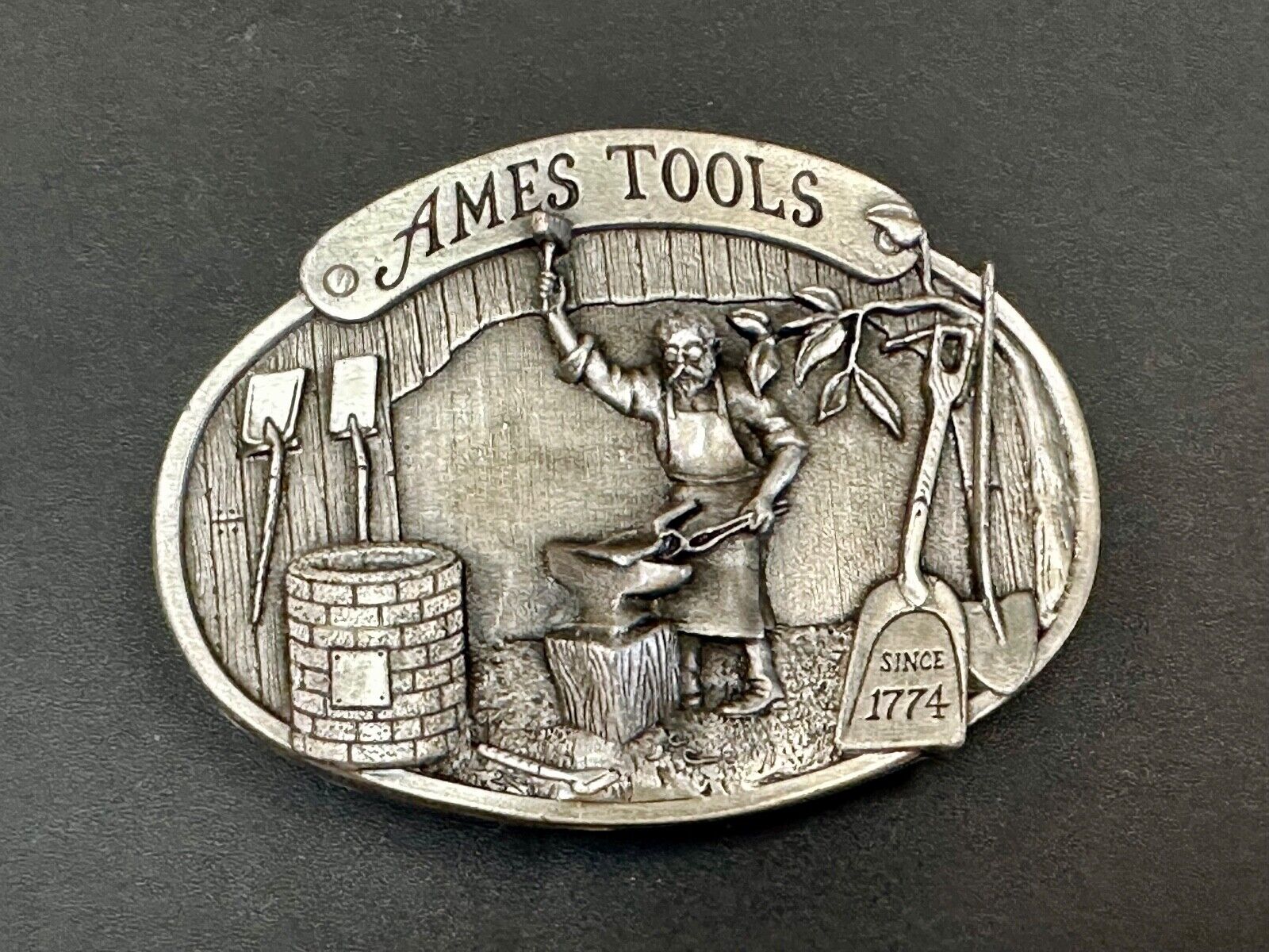 Ames Tools Co America's oldest! since 1774 Vintage 1981 belt buckle