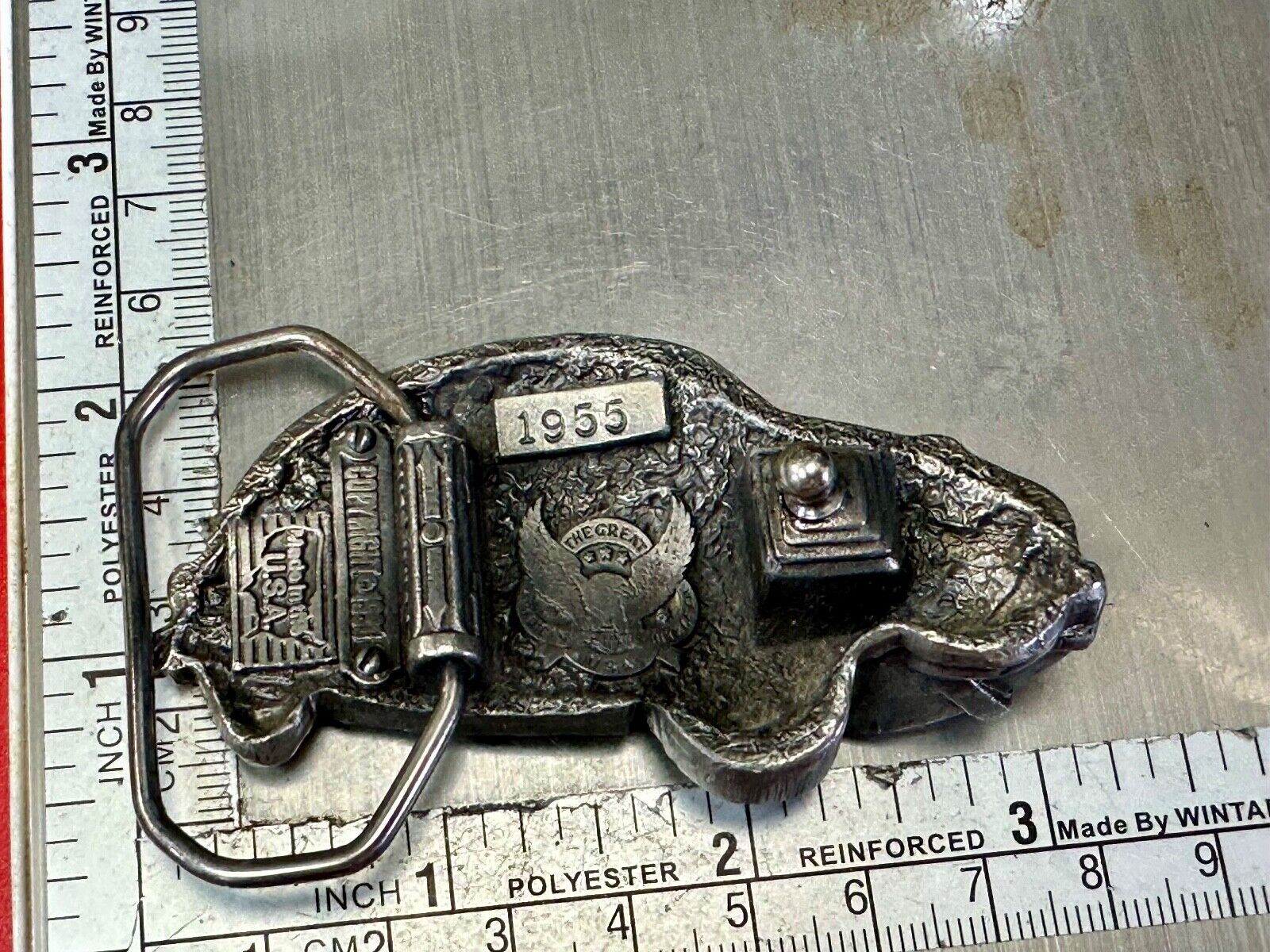 1990 VW Volkswagen Bug Car Auto Collectors Dealers Great American belt buckle Co