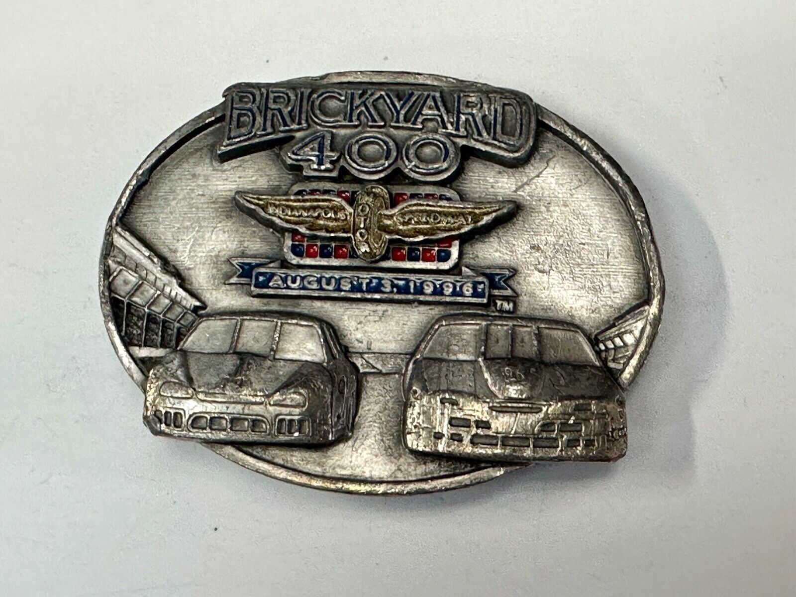 vintage Indianapolis brickyard 400 1996 Commemorative Q2 Siskiyou belt buckle