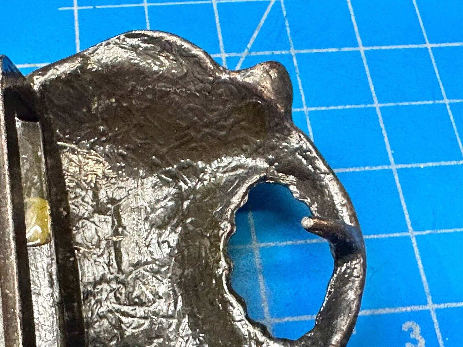 Apple with a bite taken out of it!   Vintage figural Belt Buckle