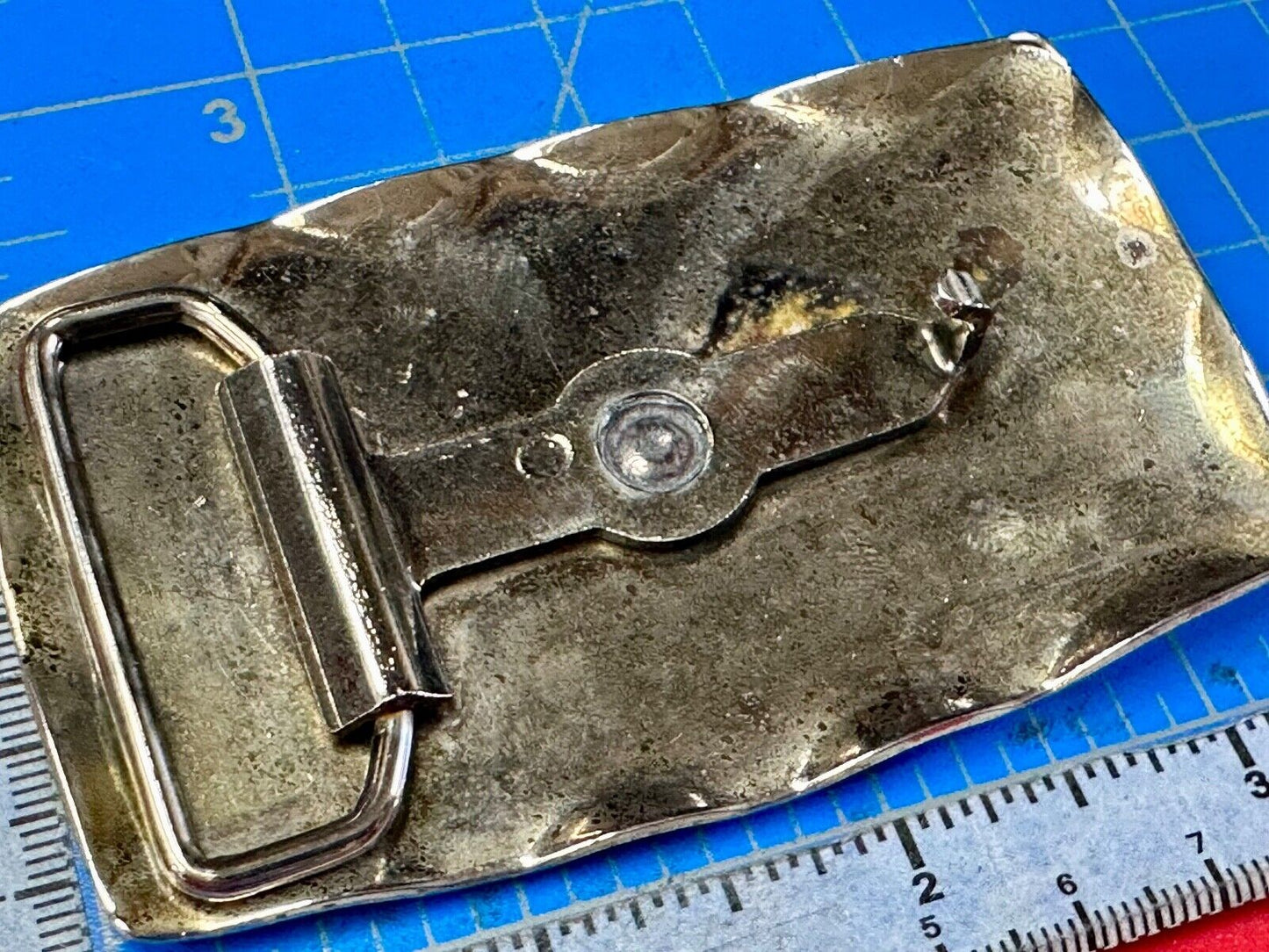 vintage Horse Saddle Bronc Bronco two tone western belt buckle