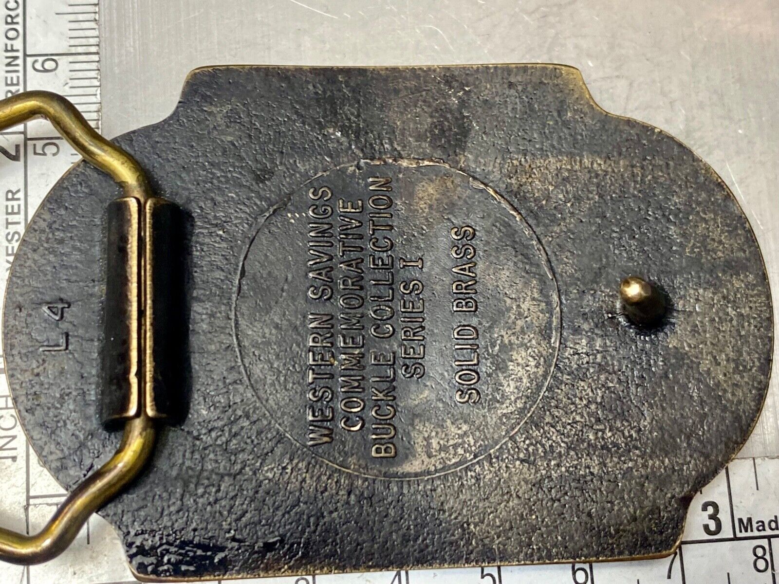 America, Traveling in Style  - Western Savings Series 1 Vintage belt buckle