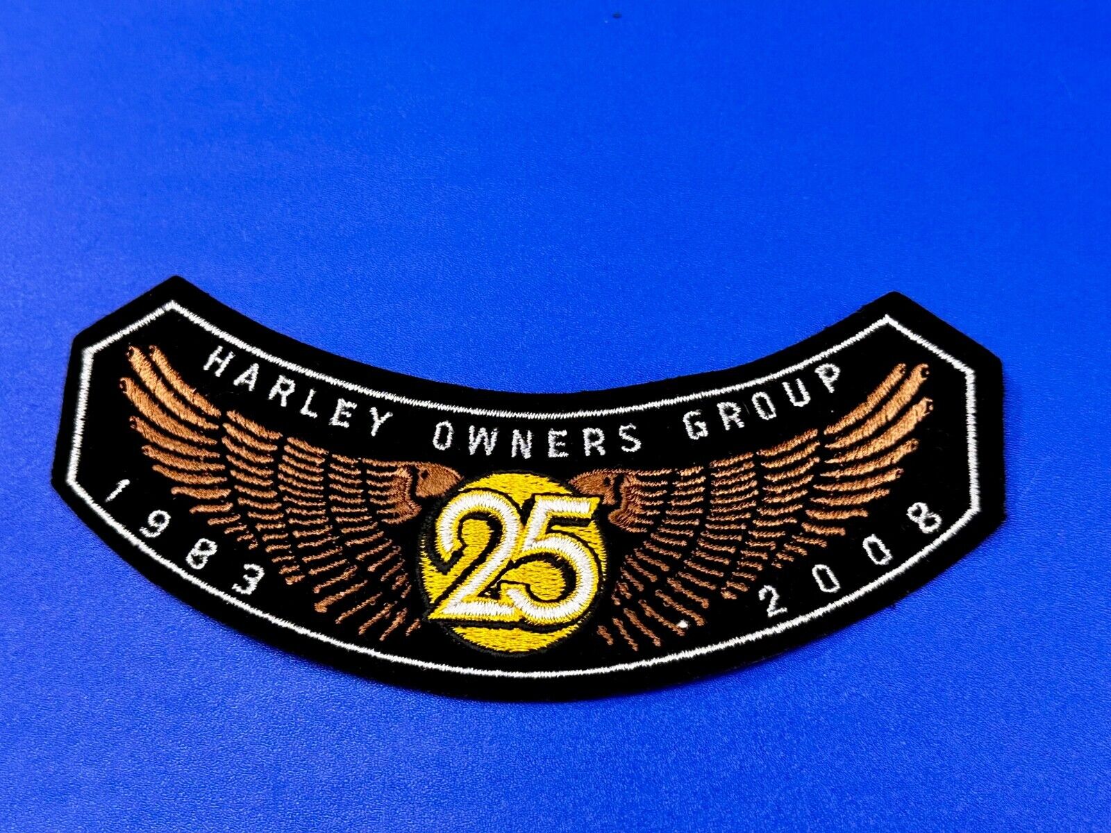 25 Years 2008 Harley Davidson Owners Group Motorcycles Jacket Vest Patch