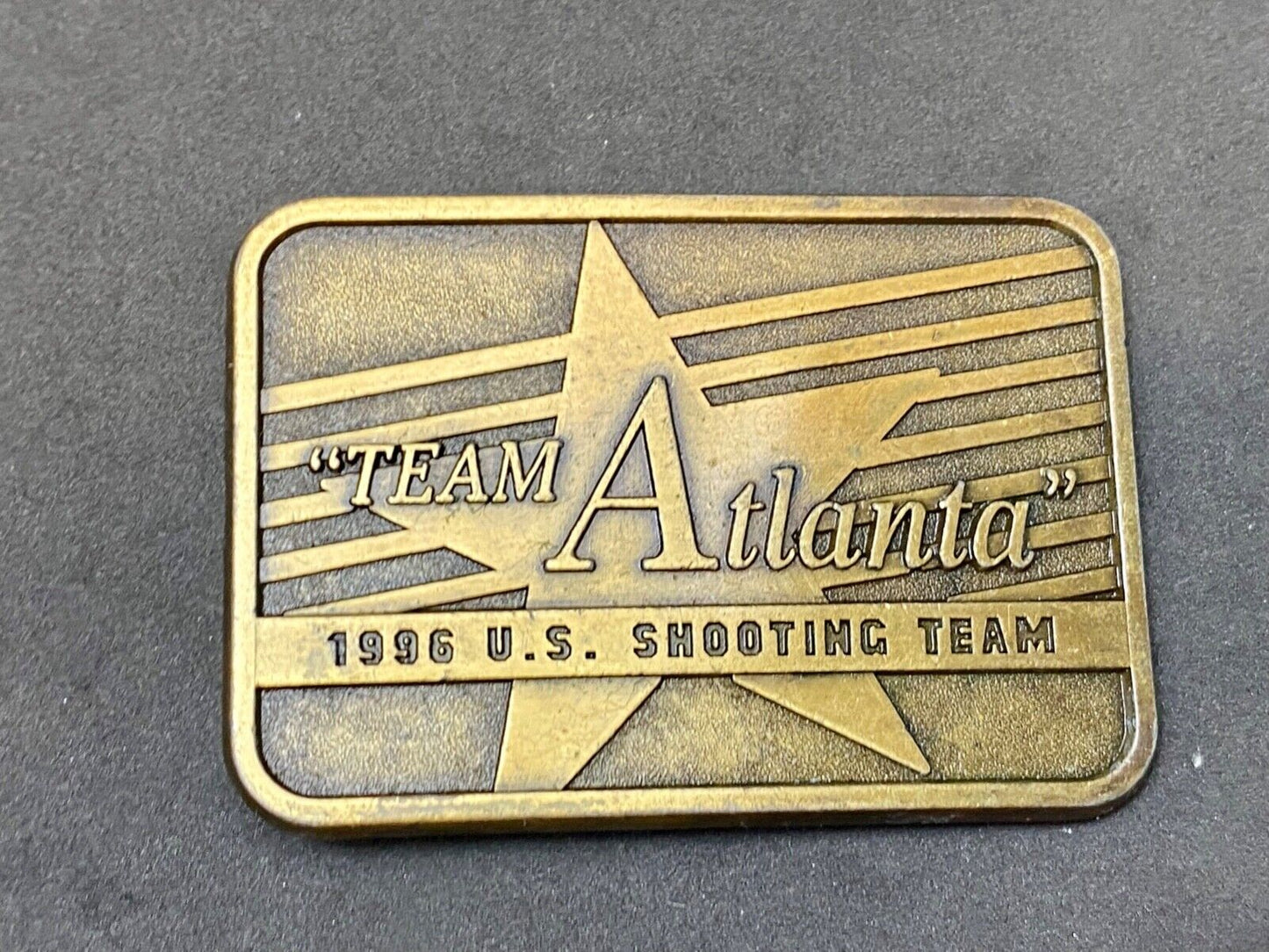1996 Team Atlanta US Olympic Shooting Commemorative belt buckle