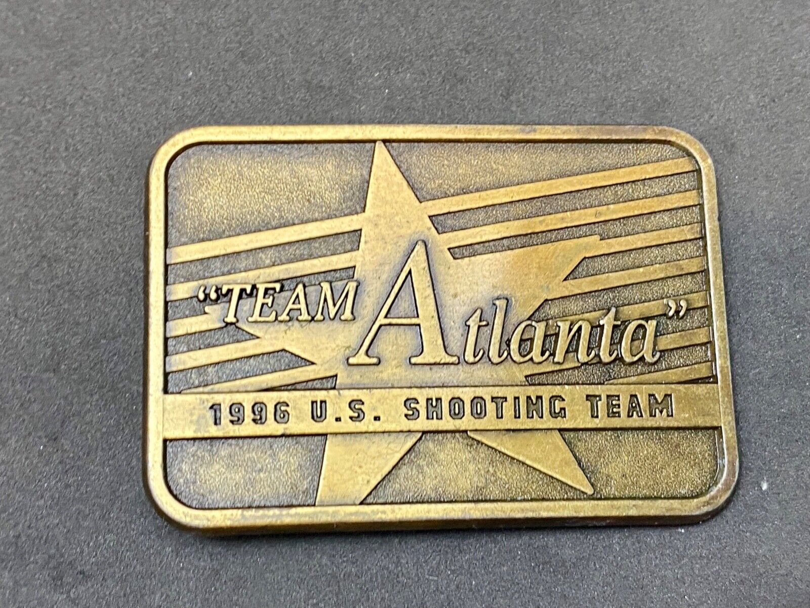 1996 Team Atlanta US Olympic Shooting Commemorative belt buckle