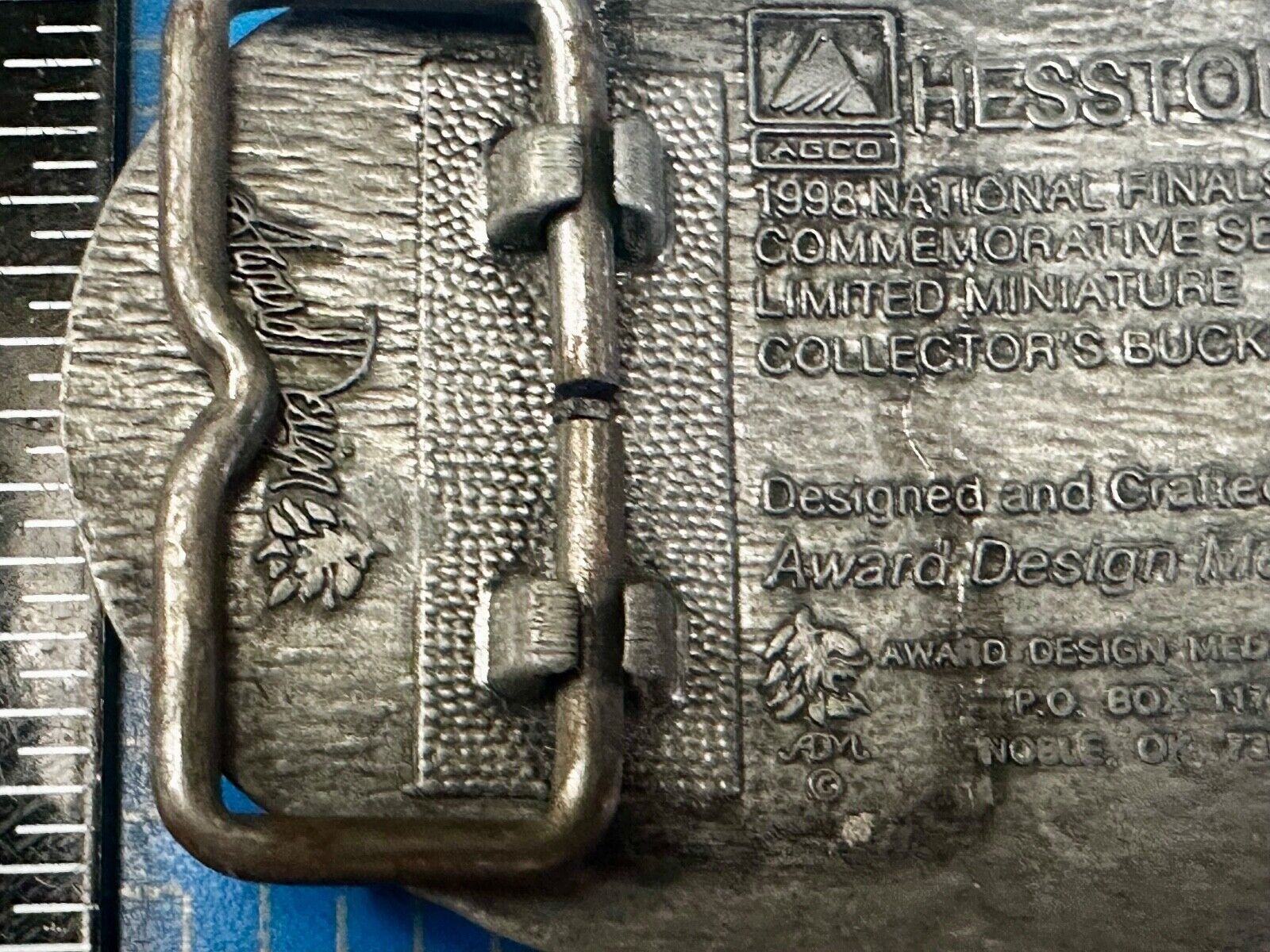1998 NFR National Finals Rodeo  NOS Youth Size ADM Commemorative Belt Buckle