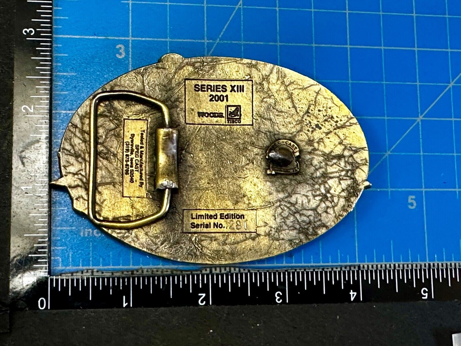 TISCO Tractor Implement Supply Replacement Parts 64 years, 2001 Belt Buckle