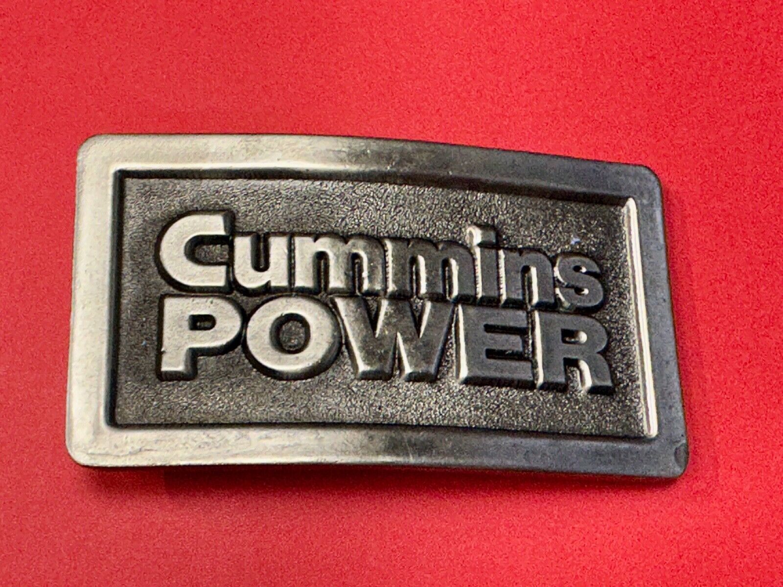 Vintage Cummins Power Promo Belt Buckle Diesel Truck Torque Vintage 1970s Lewis