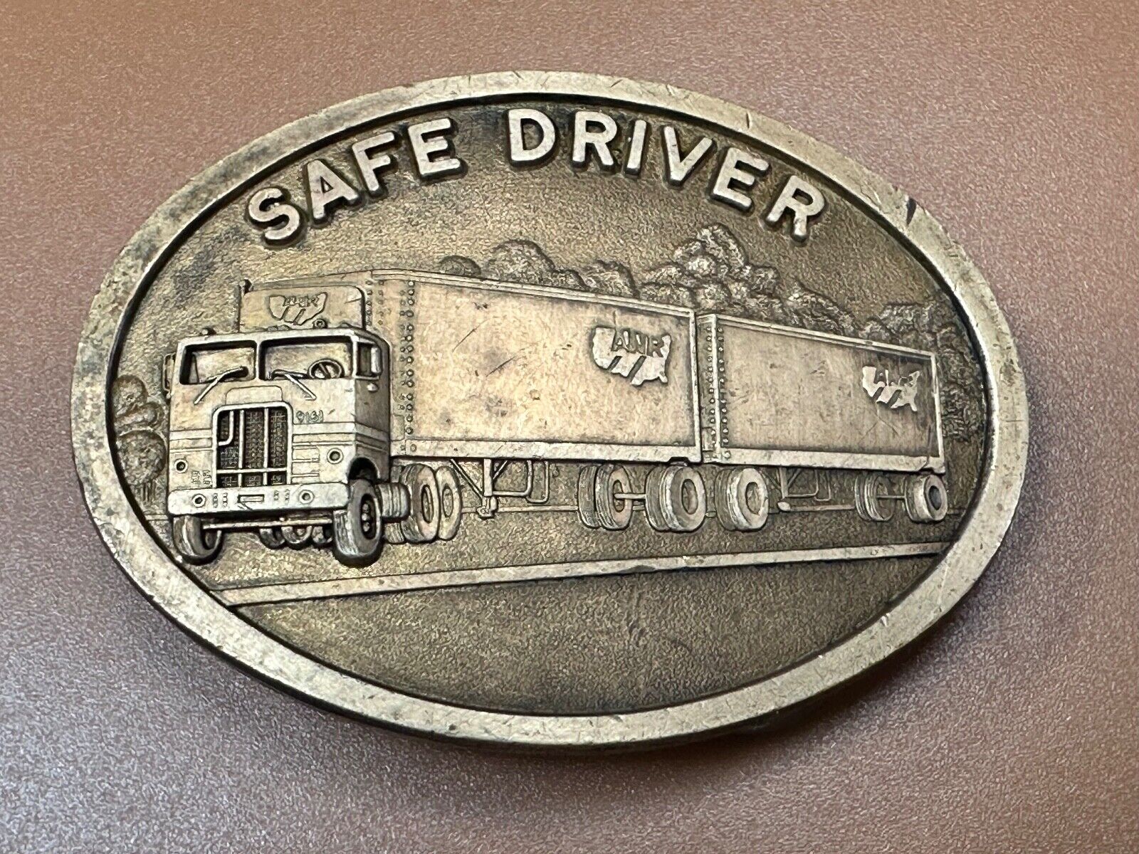 ANR Transportation Co v- Vintage Semi Drivers Safety Award belt buckle
