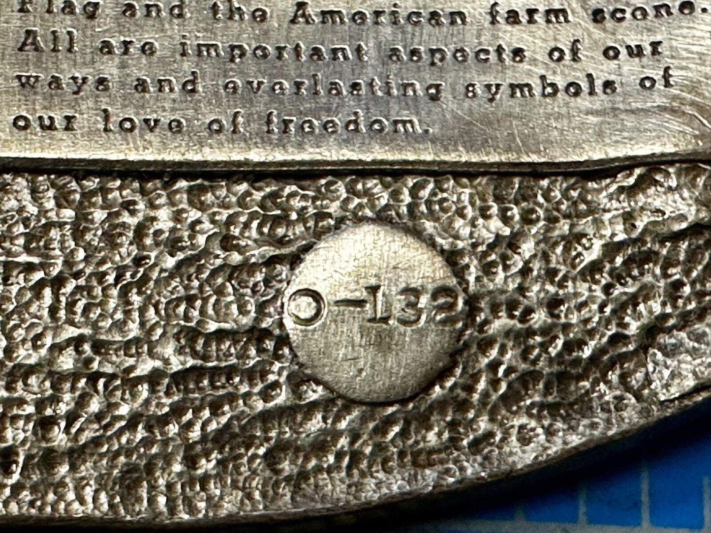 America The Beautiful USA Majestic Scenery -  1983 Bergamot Belt Buckle -O-L38