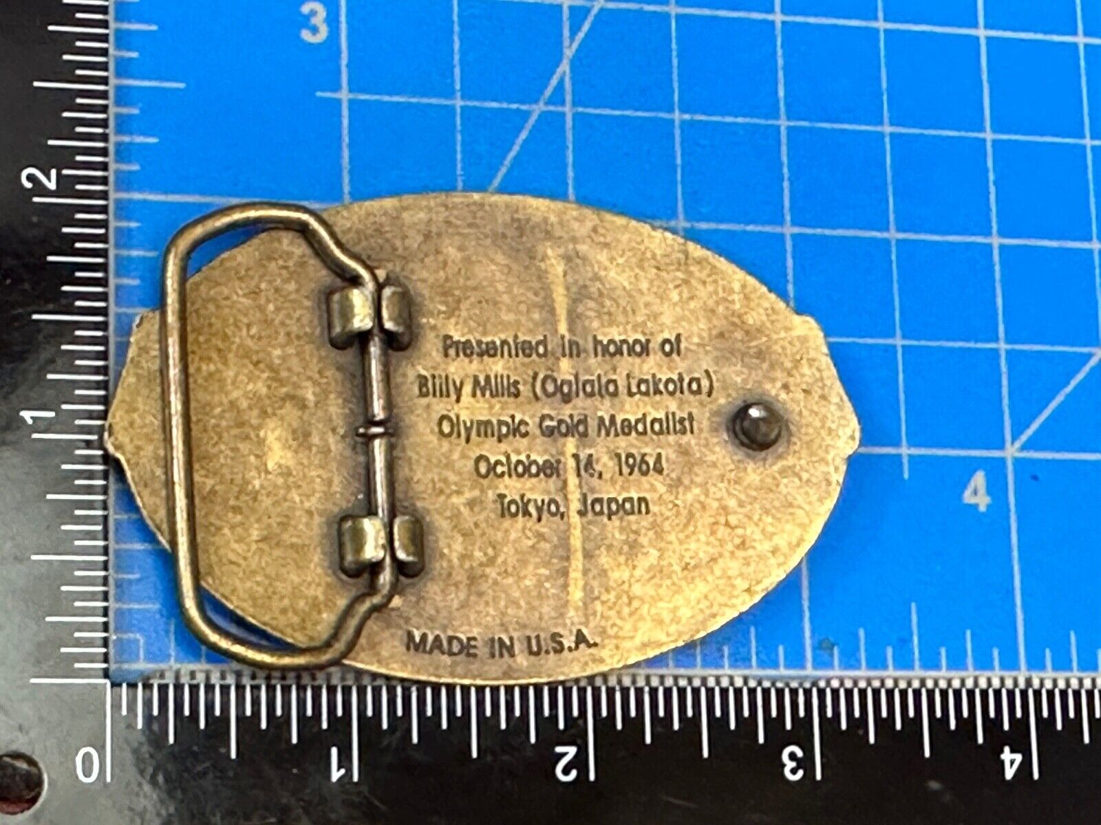 40 years! Native American Indian Youth Running Strong belt buckle