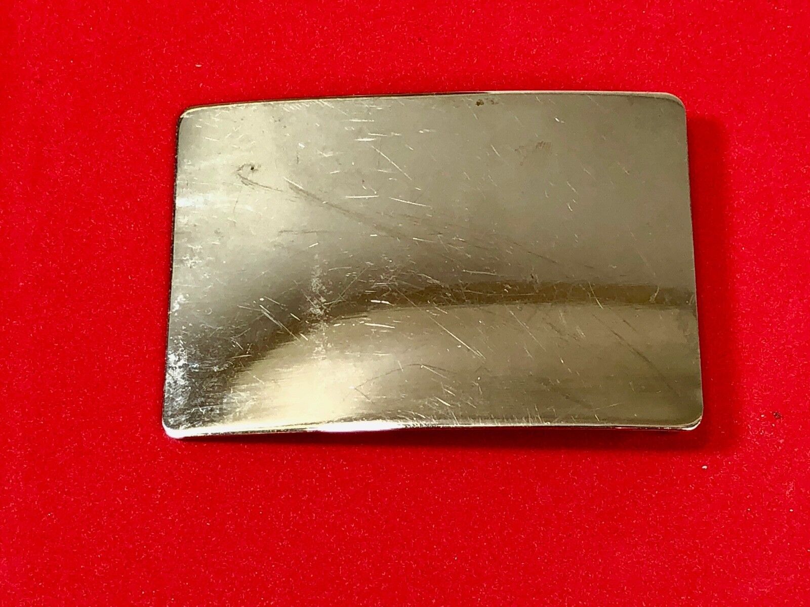 Vintage Gold tone Antique? Thin light metal Dress  Belt Buckle 