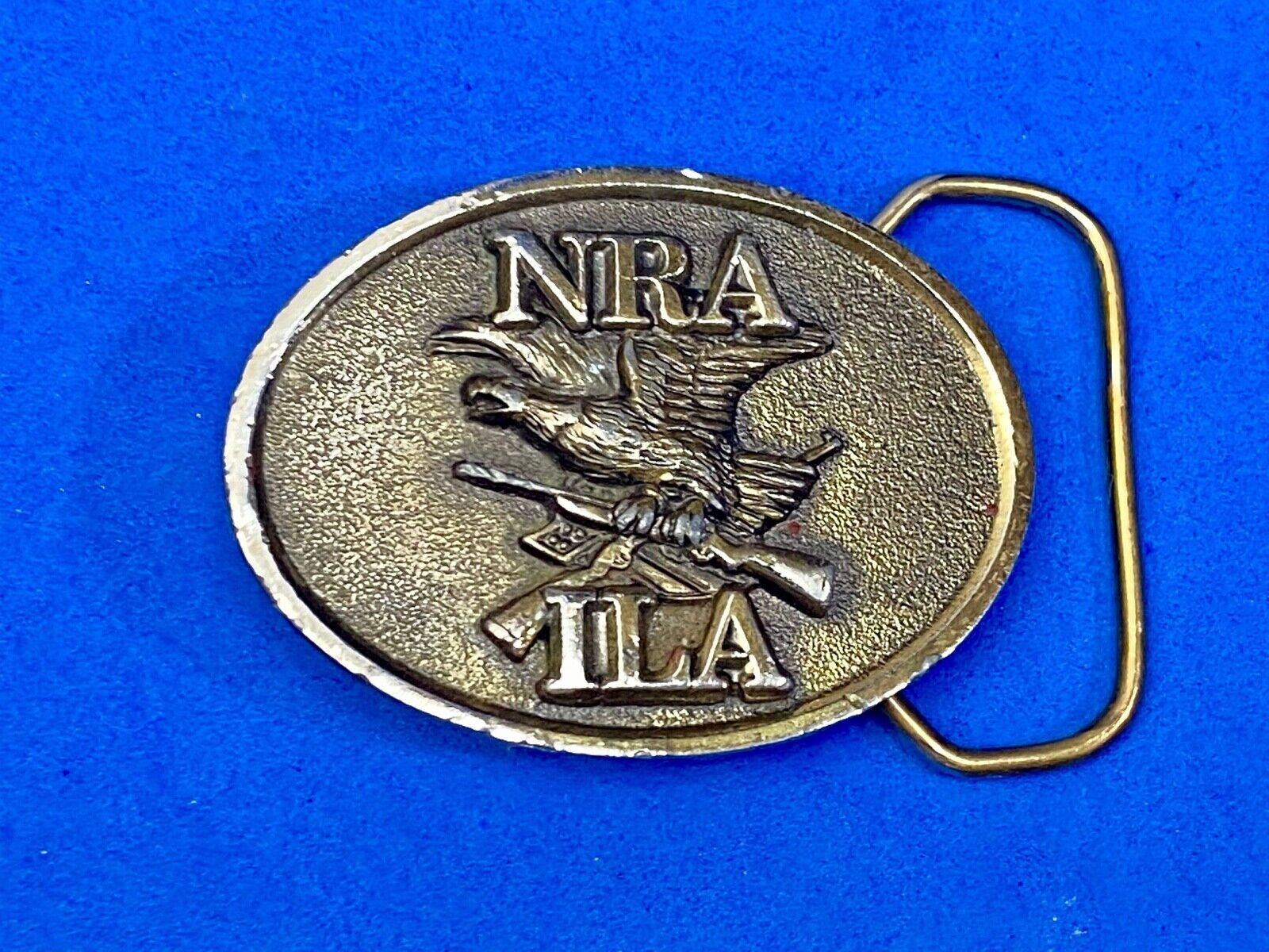 Vintage 1970S **Nra/Ila** (National Rifle Association) Gun Belt Buckle