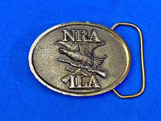 Vintage 1970S **Nra/Ila** (National Rifle Association) Gun Belt Buckle