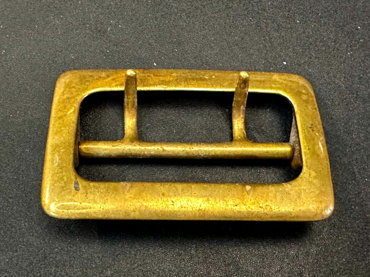 Antique Double Prong Center Bar Gold Tone Hippy Vibe Replacement Belt Buckle