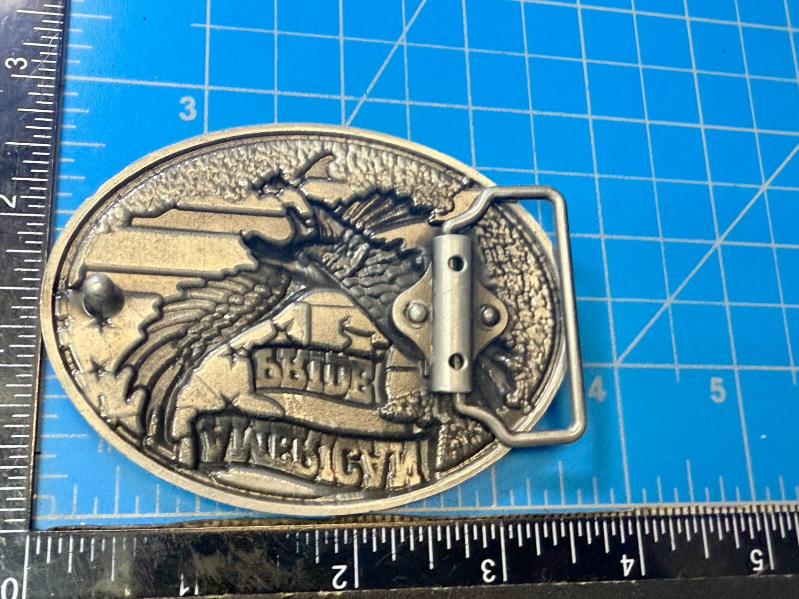 American Pride - Patriotic USA United States Flag and Eagle Belt Buckle
