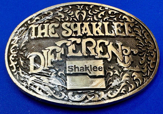 The Shaklee Difference Vintage Award Division Medals Solid Brass NOS Belt Buckle