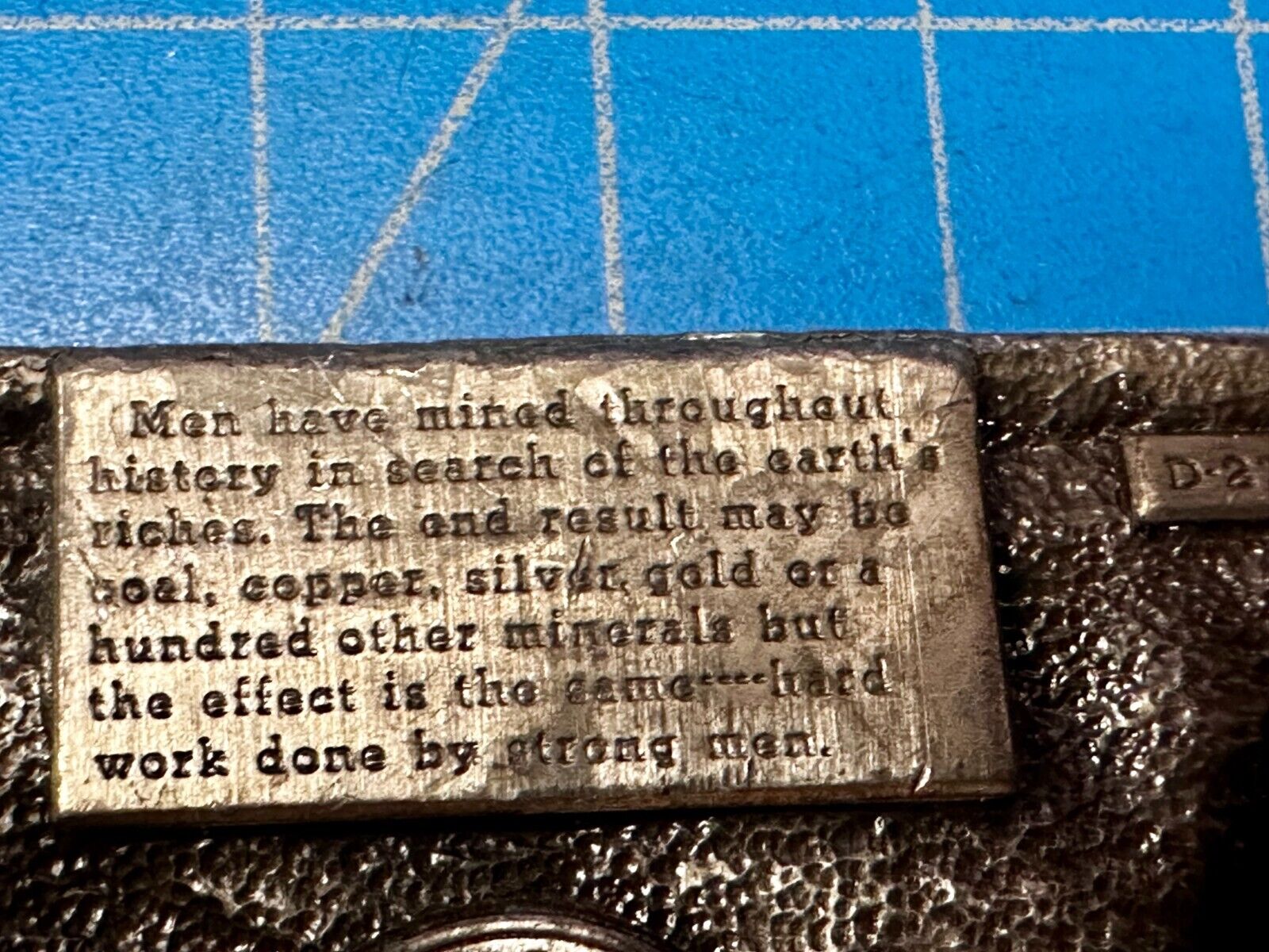 Underground Miners Processing Mill Historical Vintage 1983 Siskiyou Belt Buckle