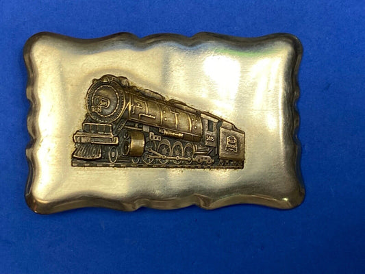 Train Steam engine Vintage western belt buckle