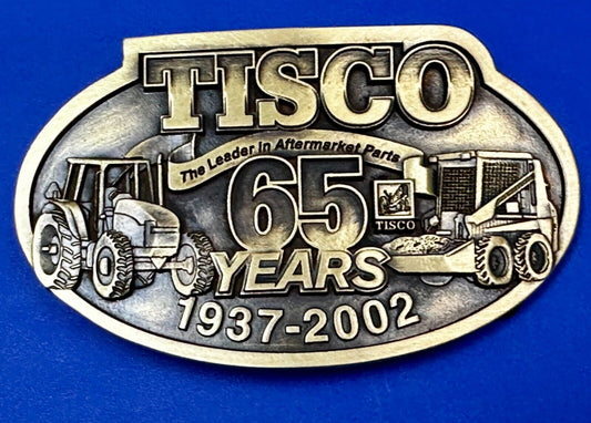 65 Years TISCO 2002 Tractor Implement Supply company NOS Belt Buckle