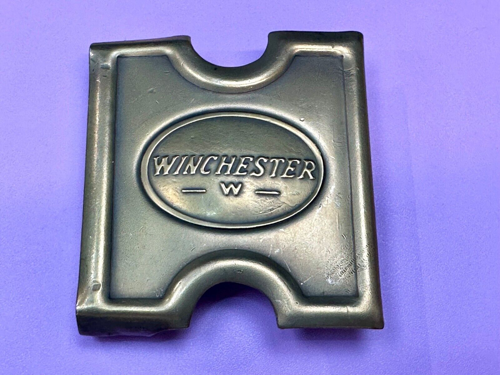 Antique Winchester W Guns  Cartridge  Belt Buckle Anson Mills 1881 T.C. Orndorff