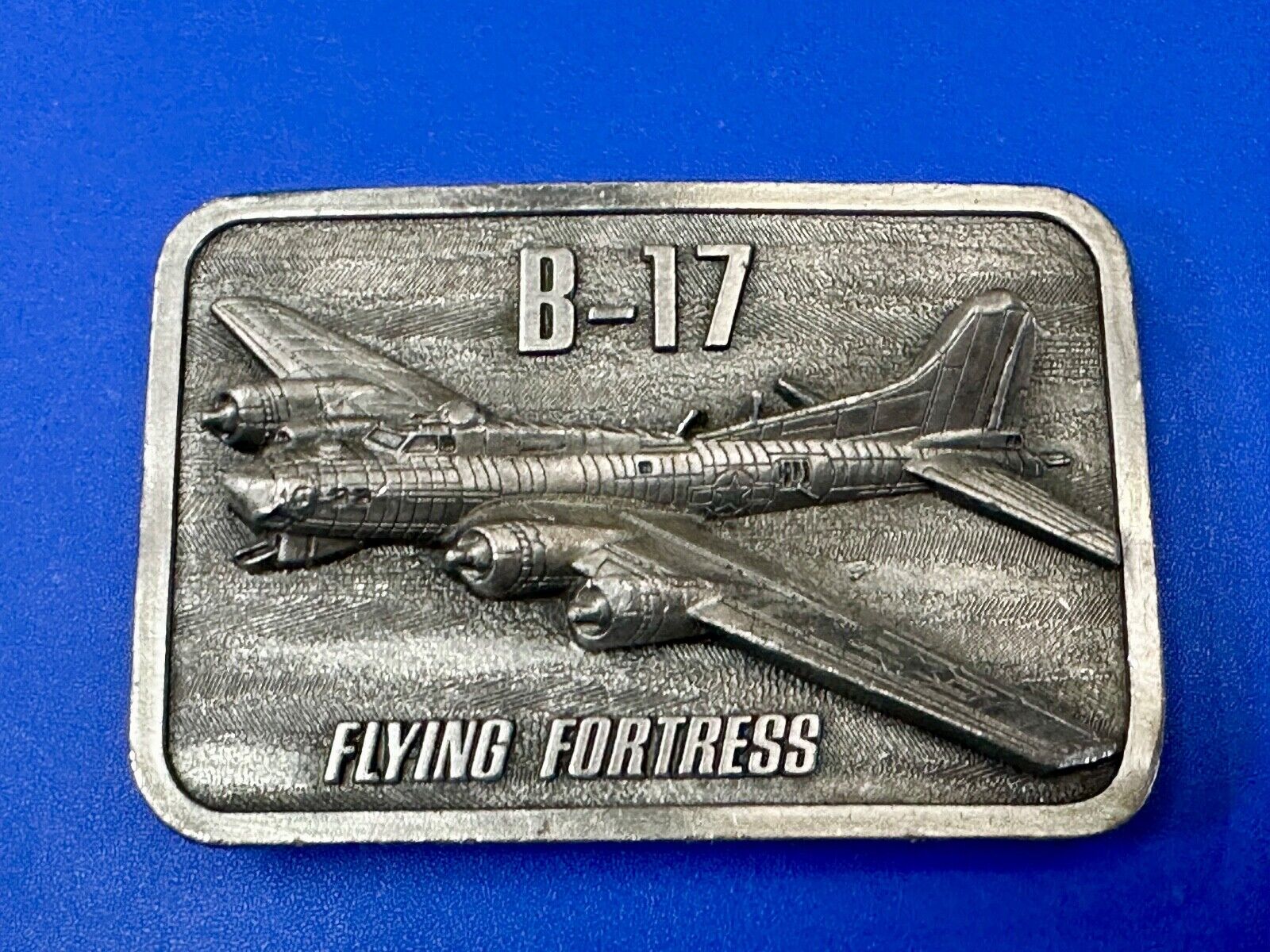 B-17 Flying Fortress 1985 Anniversary Military Plane War Birds Belt Buckle