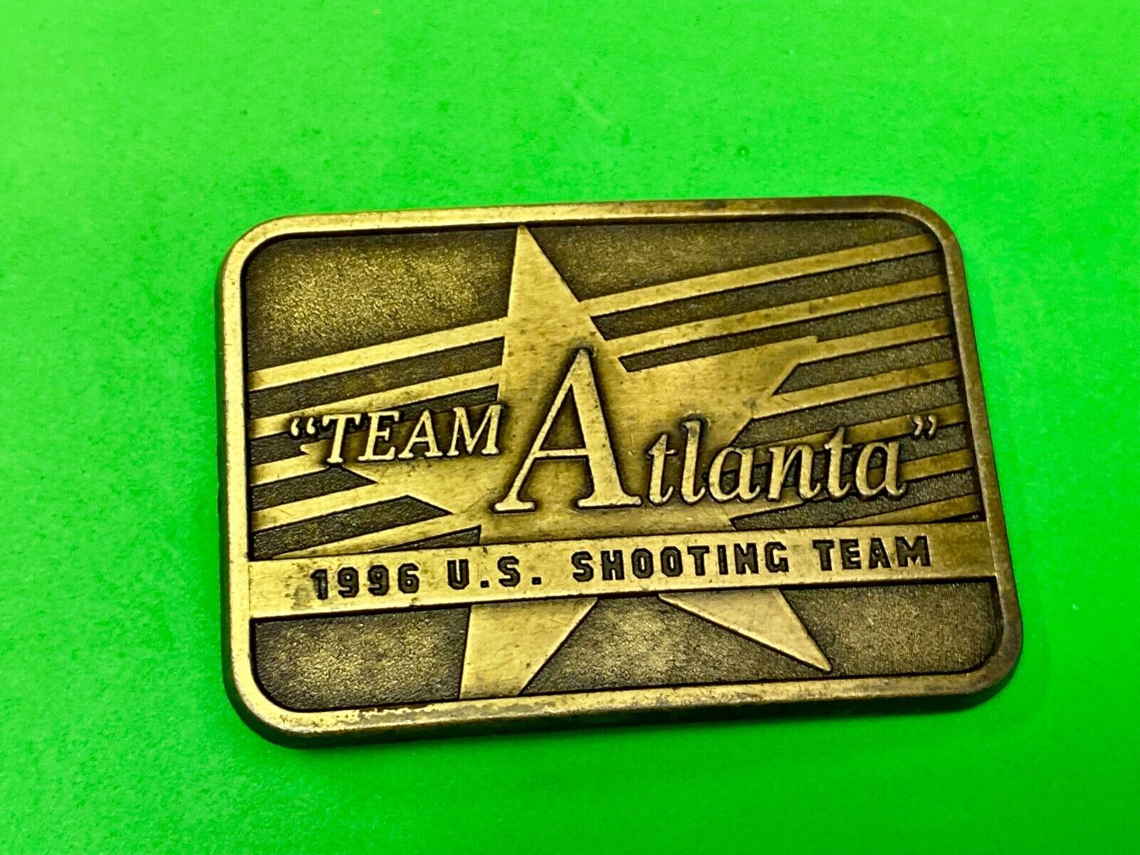 1996 Team Atlanta US Olympic Shooting Commemorative belt buckle