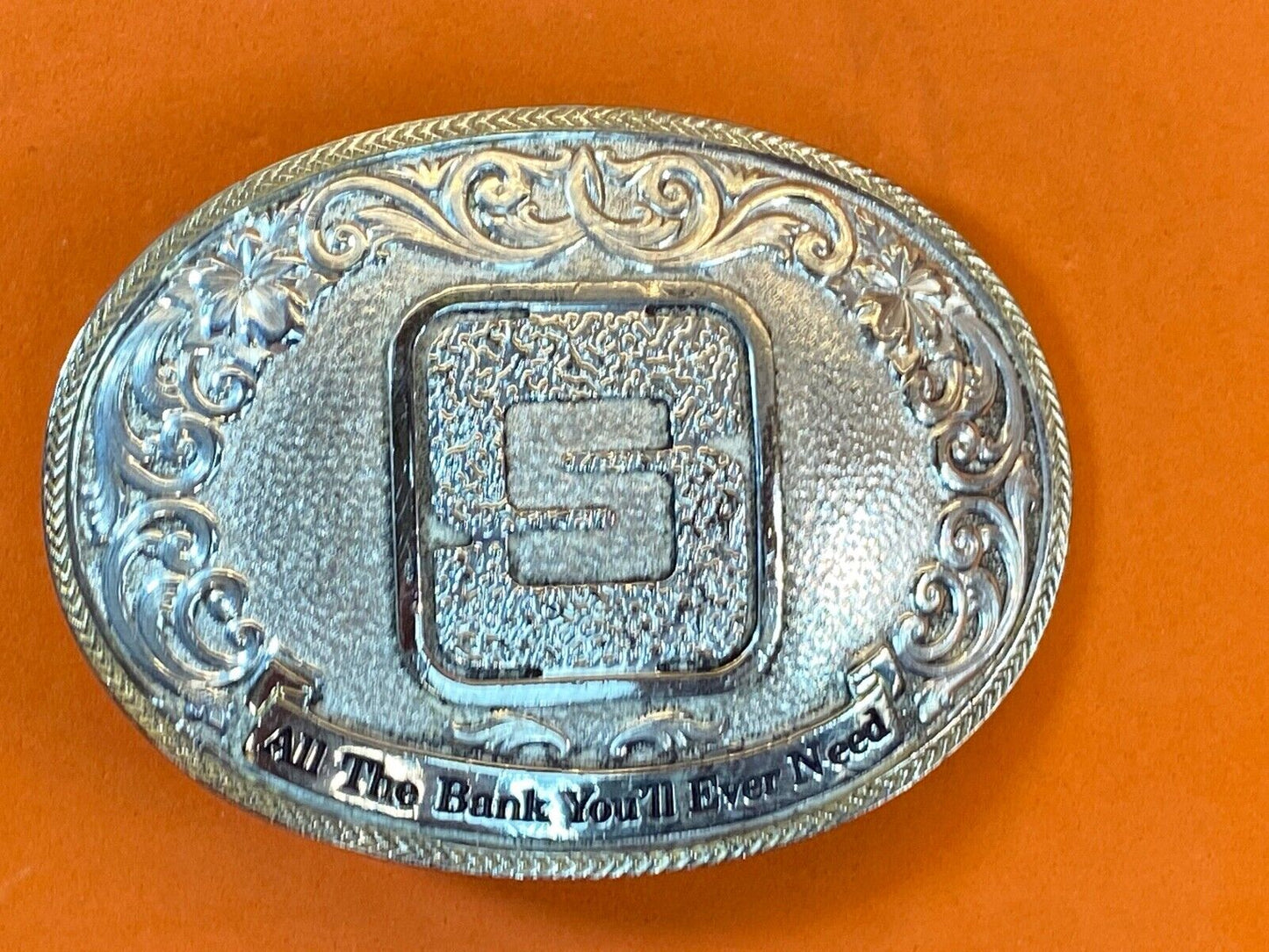 All The Bank You'll Ever Need Farmers 5 - Montana Silversmiths Belt Buckle 