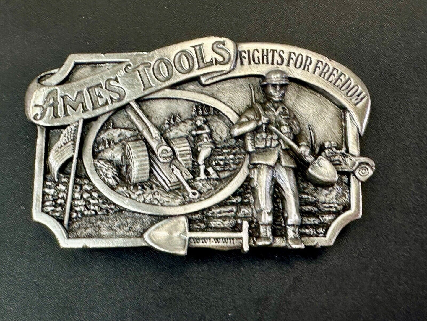 Ames Tools Fights for Freedom 1984 Siskiyou Belt Buckle Lawn & garden supply Co