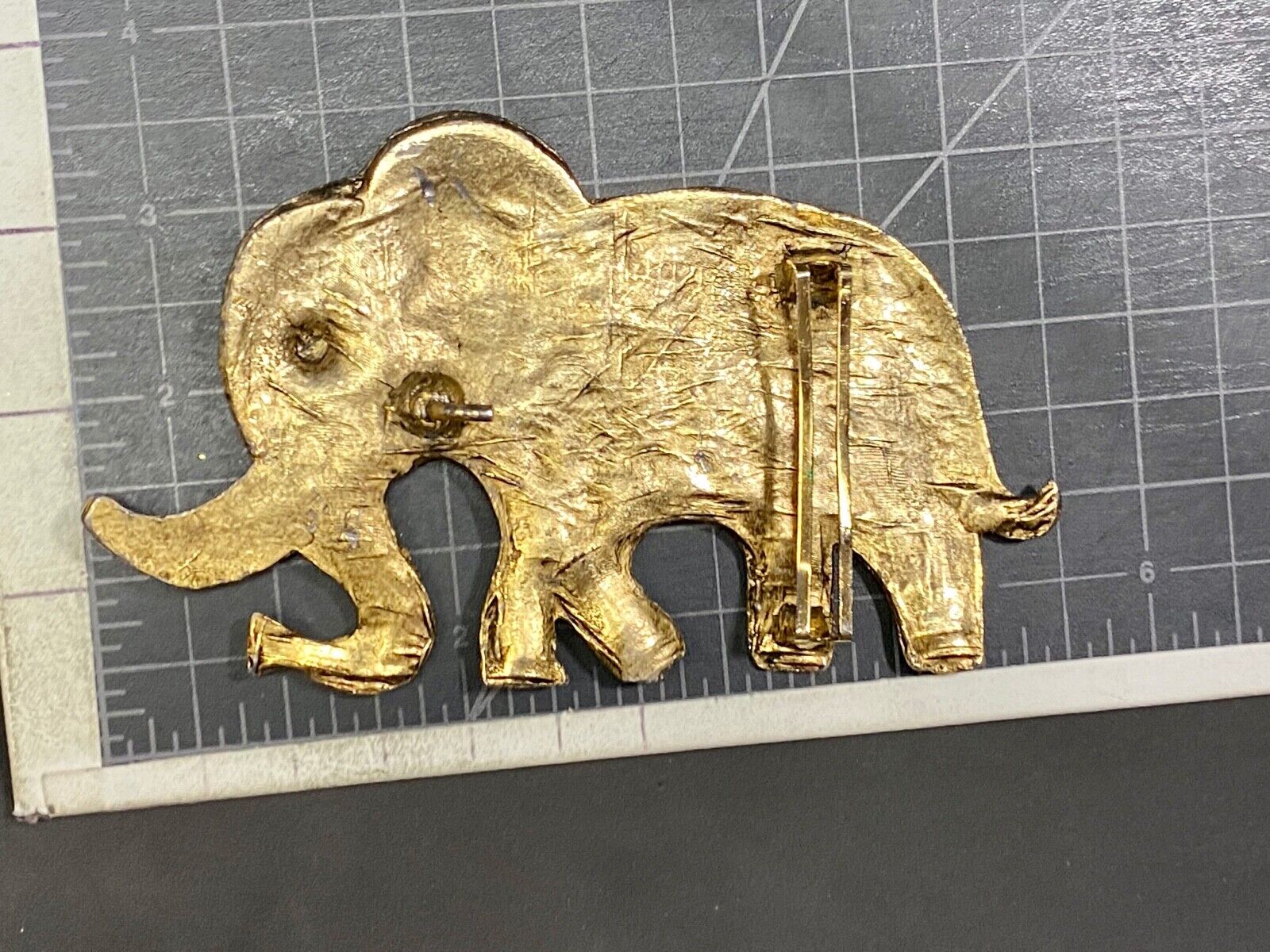 Vintage Elephant Cut Out Belt Buckle, Flowers & Stars,  Focus And Sensuality 