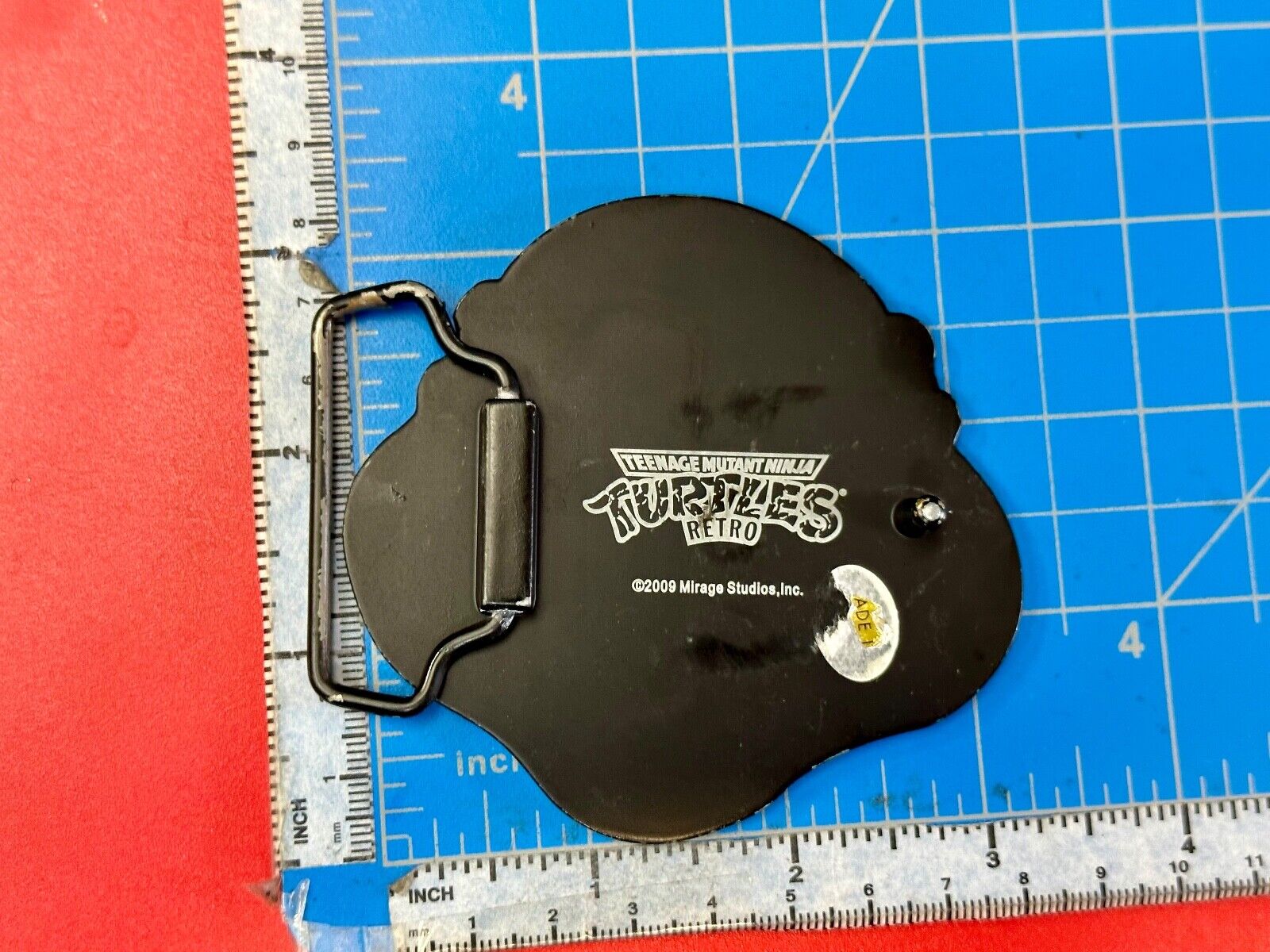 TMNT Teenage Mutant Ninja Turtles Retro 2009 Mirage Studio belt buckle