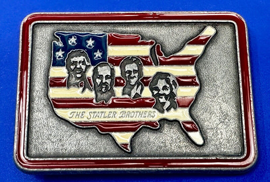 The Statler Brothers Band Country Music Band Record Promo Music Belt Buckle