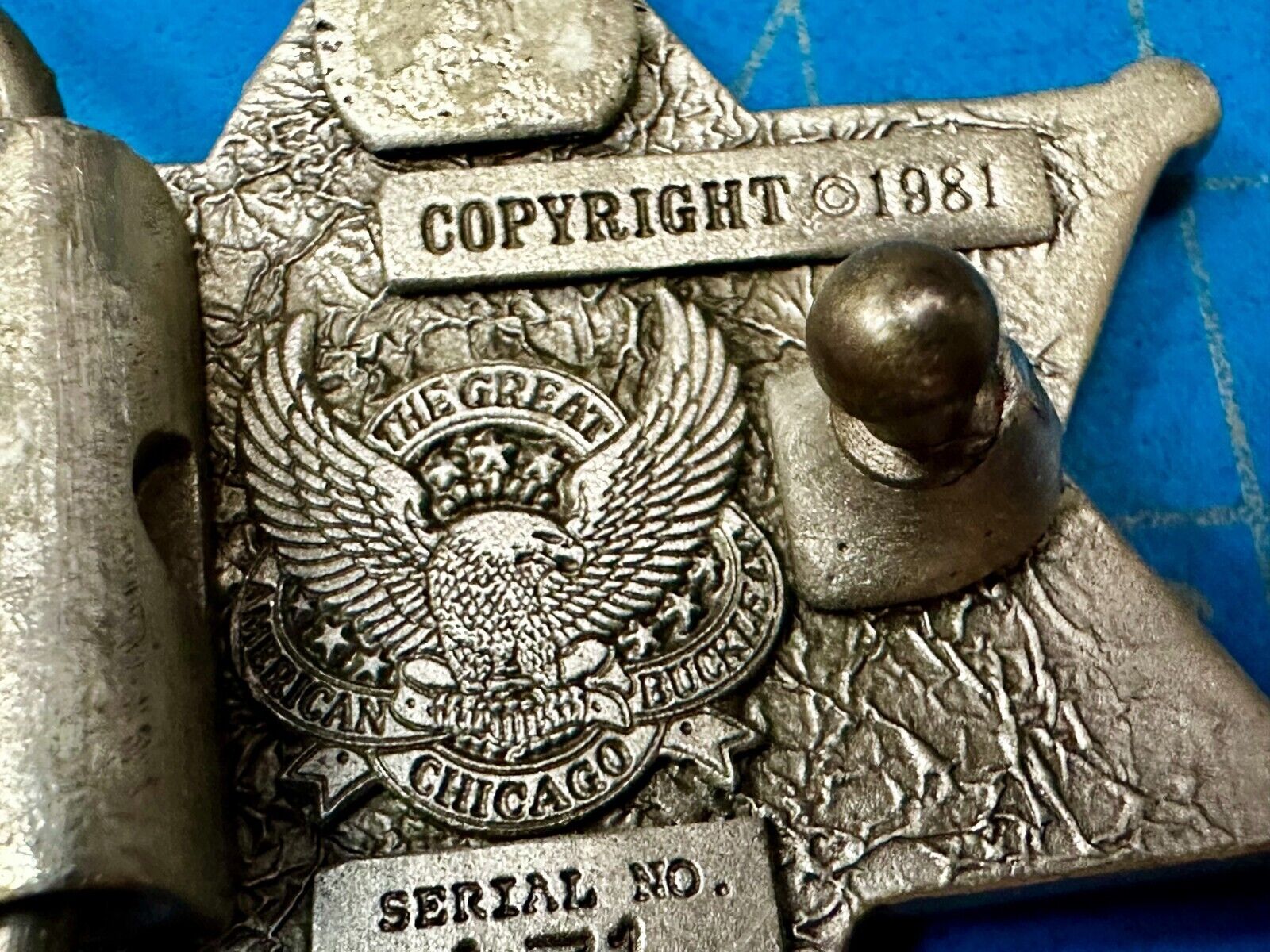 Texas Ranger Star Badge Shaped Vintage 1981 - The Great American Belt Buckle Co