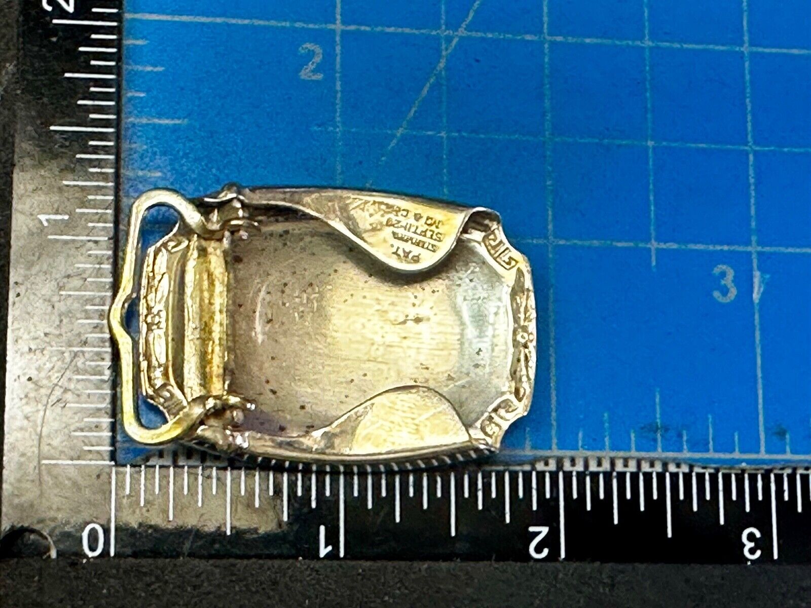TDO Engraved Letters Monogram Sterling Silver Belt Buckle -   Sept 11 20 MG & Co