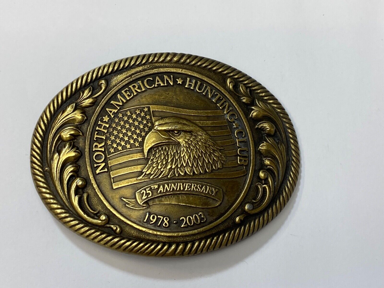 2003  25th anniversary North American Hunting Club commemorative belt buckle