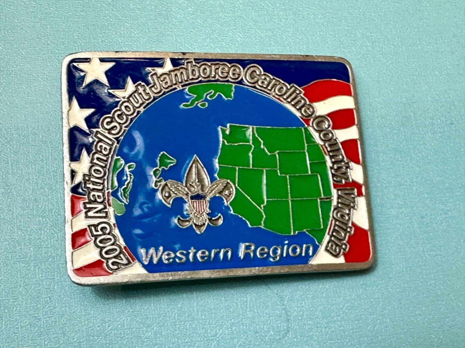 2005 BSA National Scout Jamboree Caroline County of Virginia Limited Belt Buckle