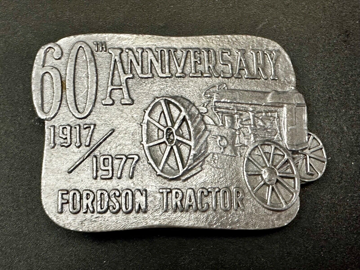 1977 Fordson Tractor - 60th Anniversary  Vintage Farming Collectable Belt Buckle