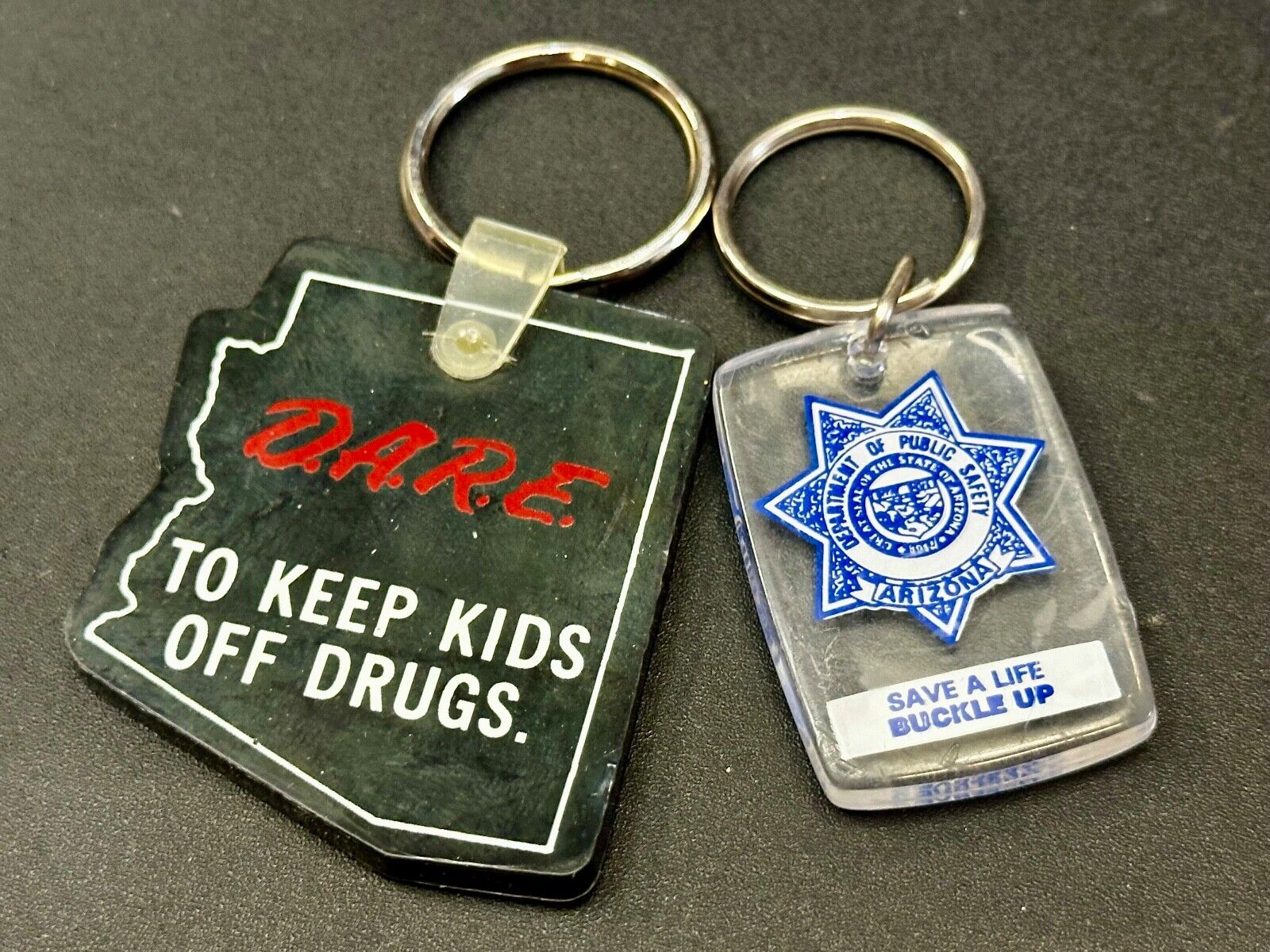 Arizona DARE and Public Safety Observe Speed Limits 2 Lot State Keychains Fobs