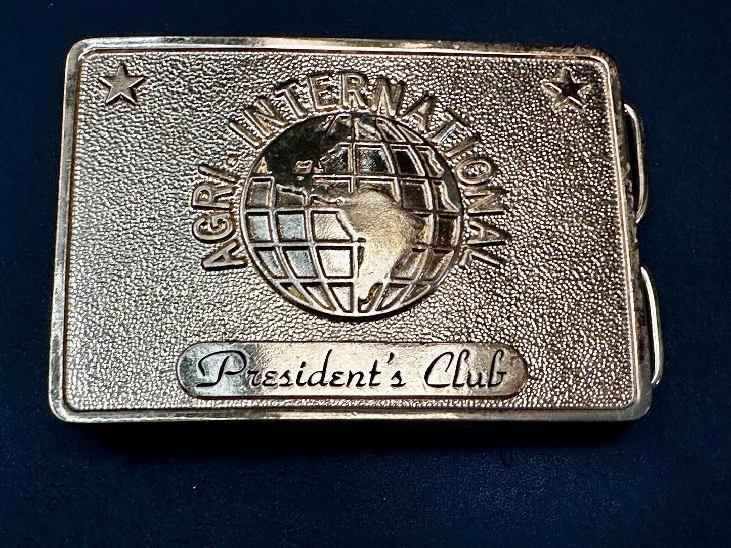 Agri International Inc Omaha NE Farming Presidents club Vintage 1978 Belt Buckle