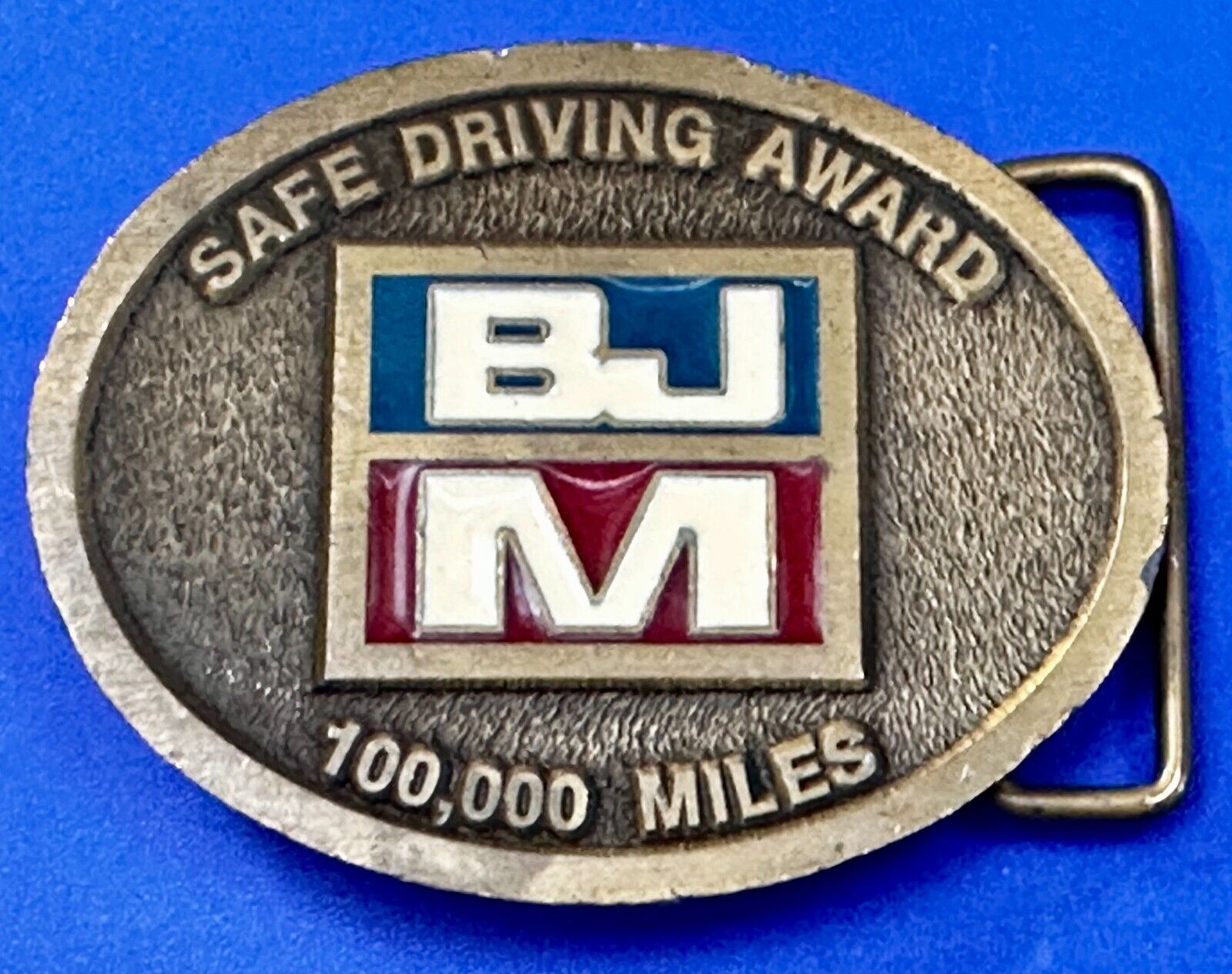BJM 100,000 Miles Safe Driving Award Belt Buckle by CD Hit Made in Usa