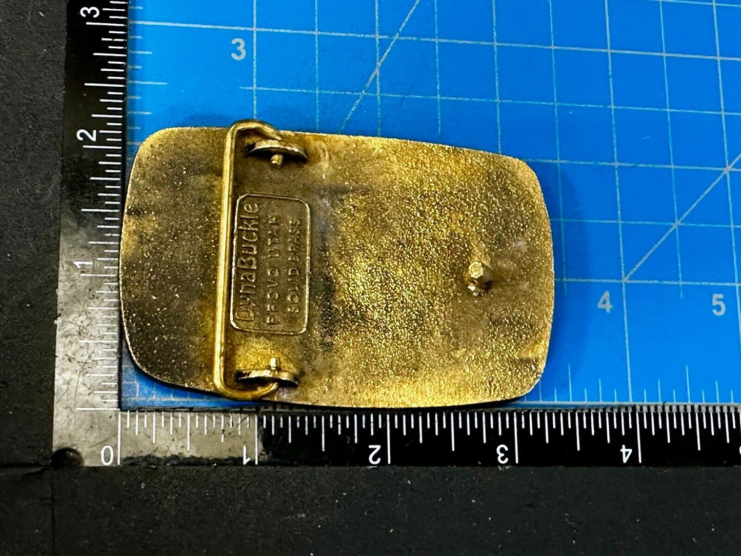 UTAH Railway Train Commemorative Solid Brass VTG 1985 Belt Buckle by DynaBuckle