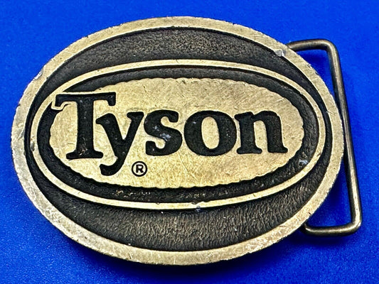Tyson Food Brands Advertisement Vintage Belt Buckle CD Hit Made in Usa