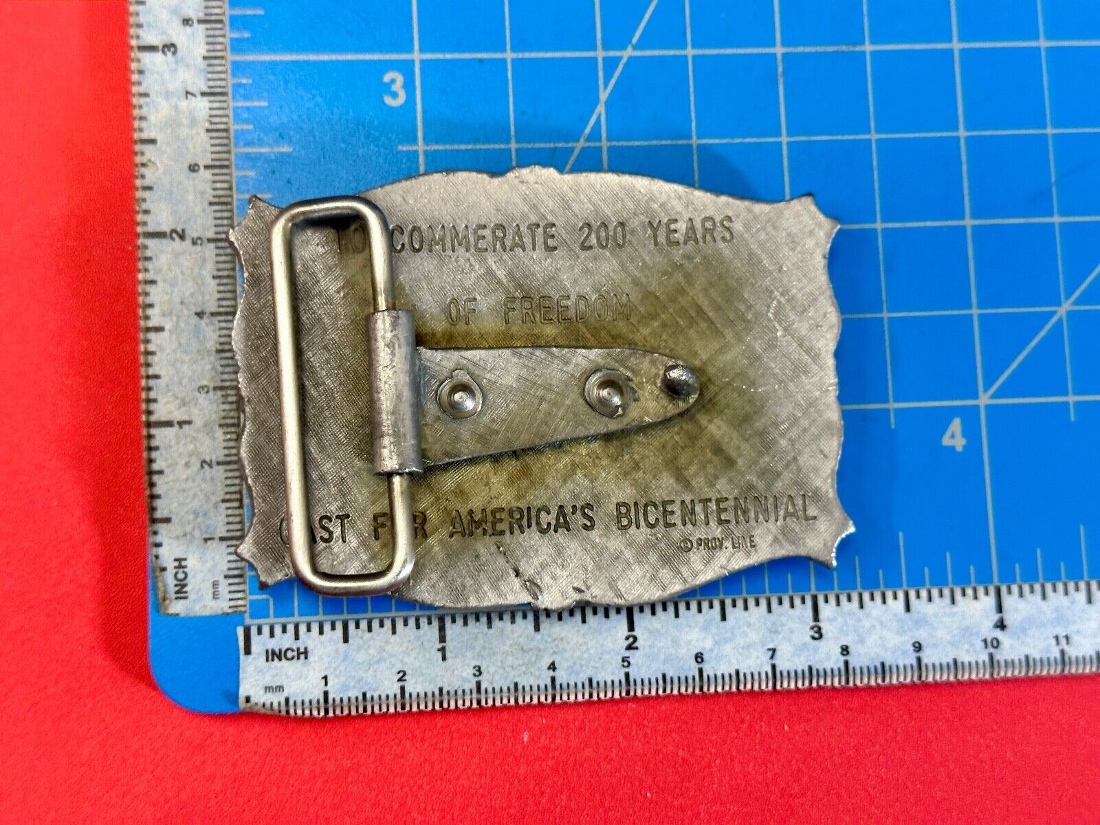 Americas Bicentennial 200 year Celebration 1976 belt buckle by Prov-Line