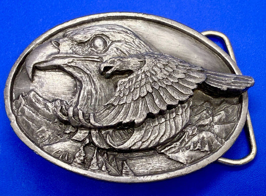 The Eagle & the Hawk Flying John Denver Vintage 1988 Siskiyou Belt Buckle