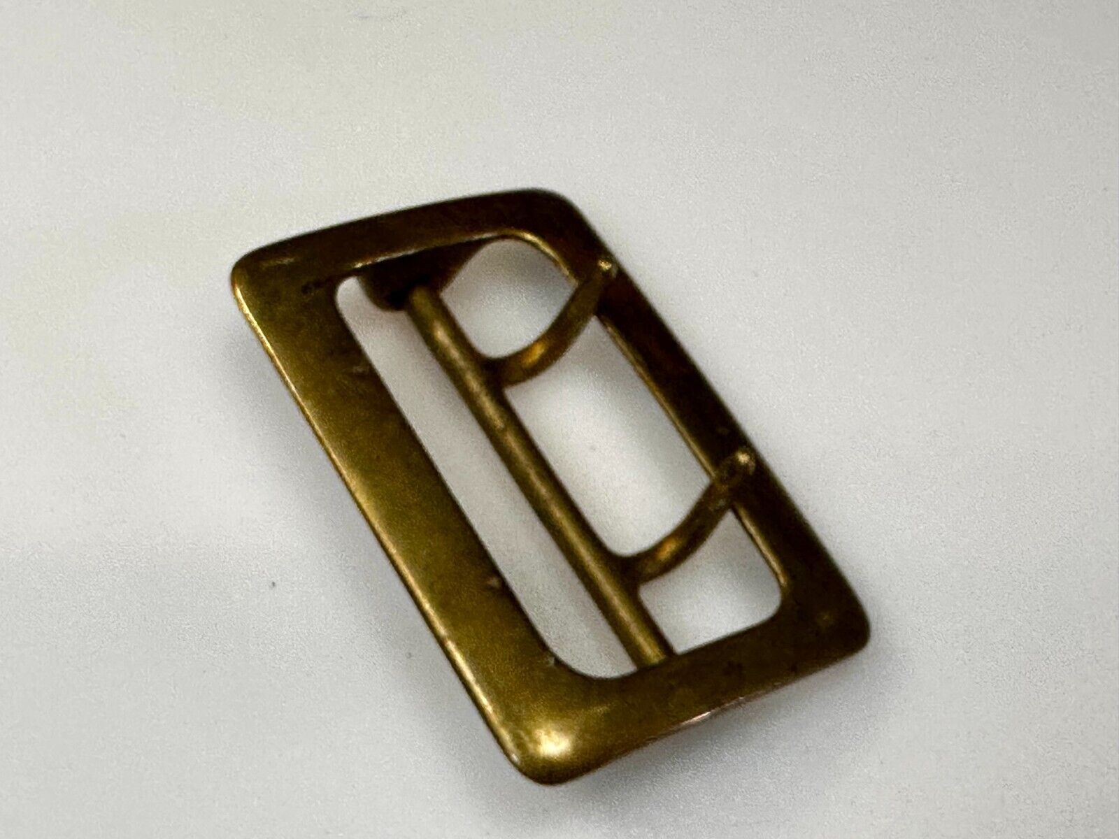 Antique Double Prong Center Bar Gold Tone Hippy Vibe Replacement Belt Buckle