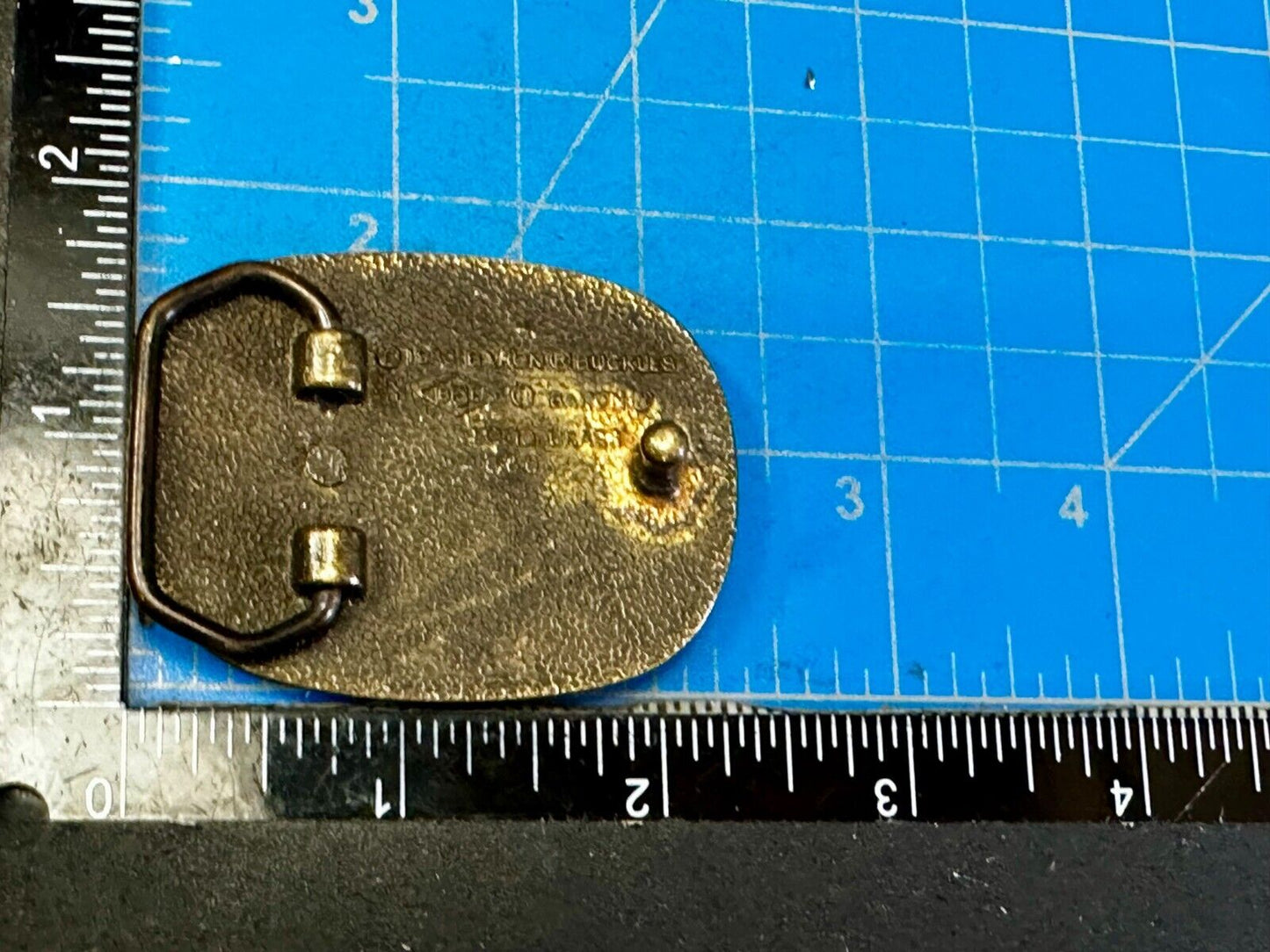 Unique Brown Snake Skin Vintage Textured Leather On Brass Tone Belt Buckle